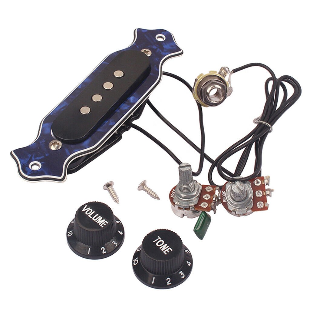 4 String Pickup Guitar Cigar Box with Tone and Volume Knob and Screws Ukulele