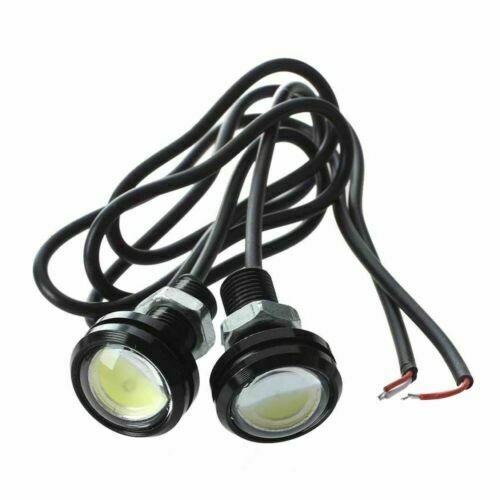 10pcs Small White LED Black DOME Motorcycle-Chopper-Bobber Turn Signal Lights