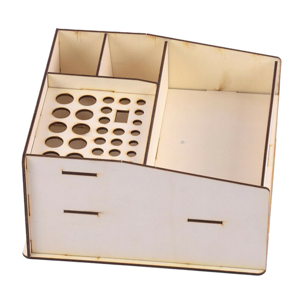 Wooden Paint Pigment Ink Bottle Moduler Tool Holder Stand Organizer Shelf