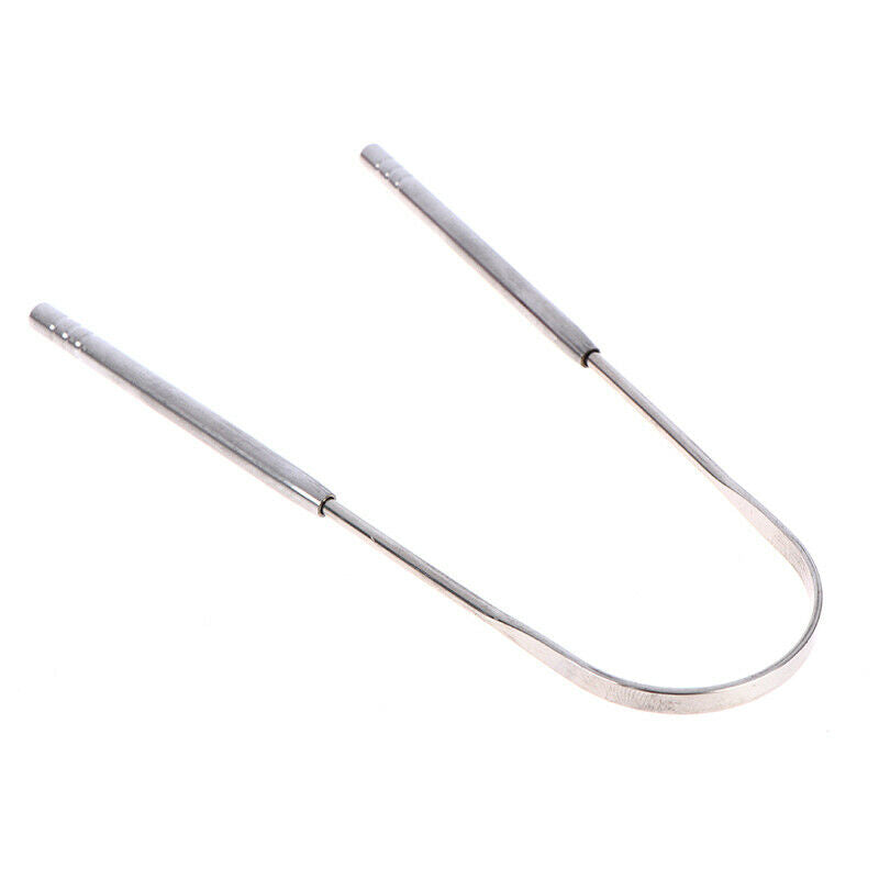 1PC Stainless Steel Tongue Scraper Brush Cleaning Scraper Oral Care ImproveFCA