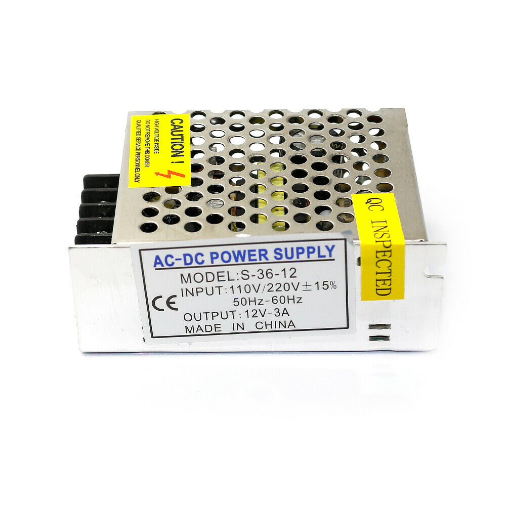 12V DC 3A Regulated Switching Power Supply AC110-240V