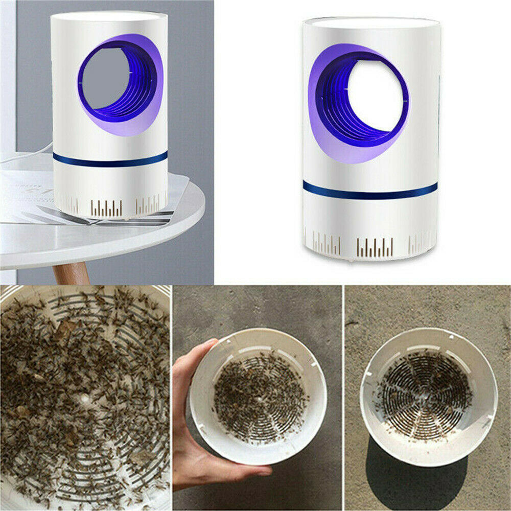 Electric Mosquito And Flies Killer Trap Suction Fan Zapper Child Safe Lamp HOT
