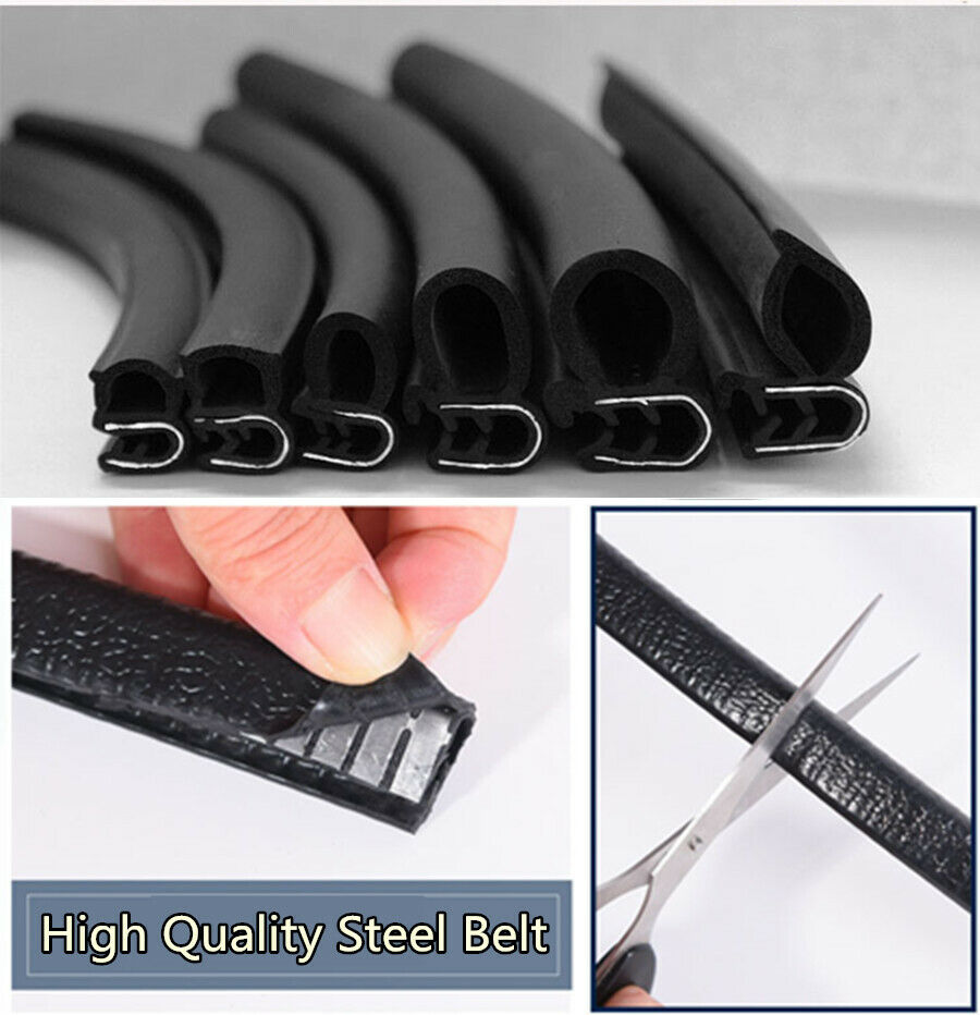 Rubber Seal Edge Trim Strip Sheet Metal Finish Car Auto Dustproof Soundproofing