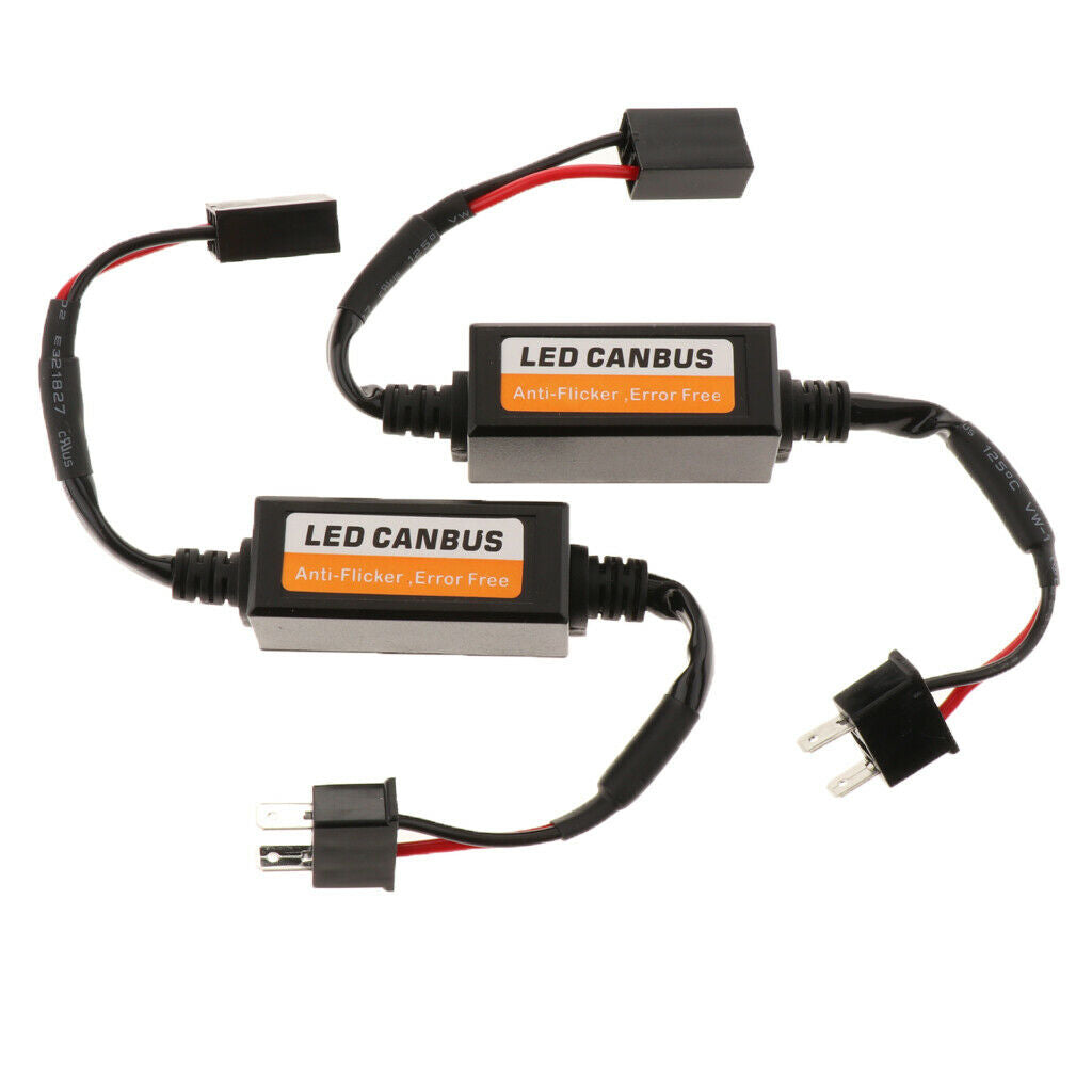 2x H7 Headlight Canbus Warning Error Free Load Resistor Canceller Decoder