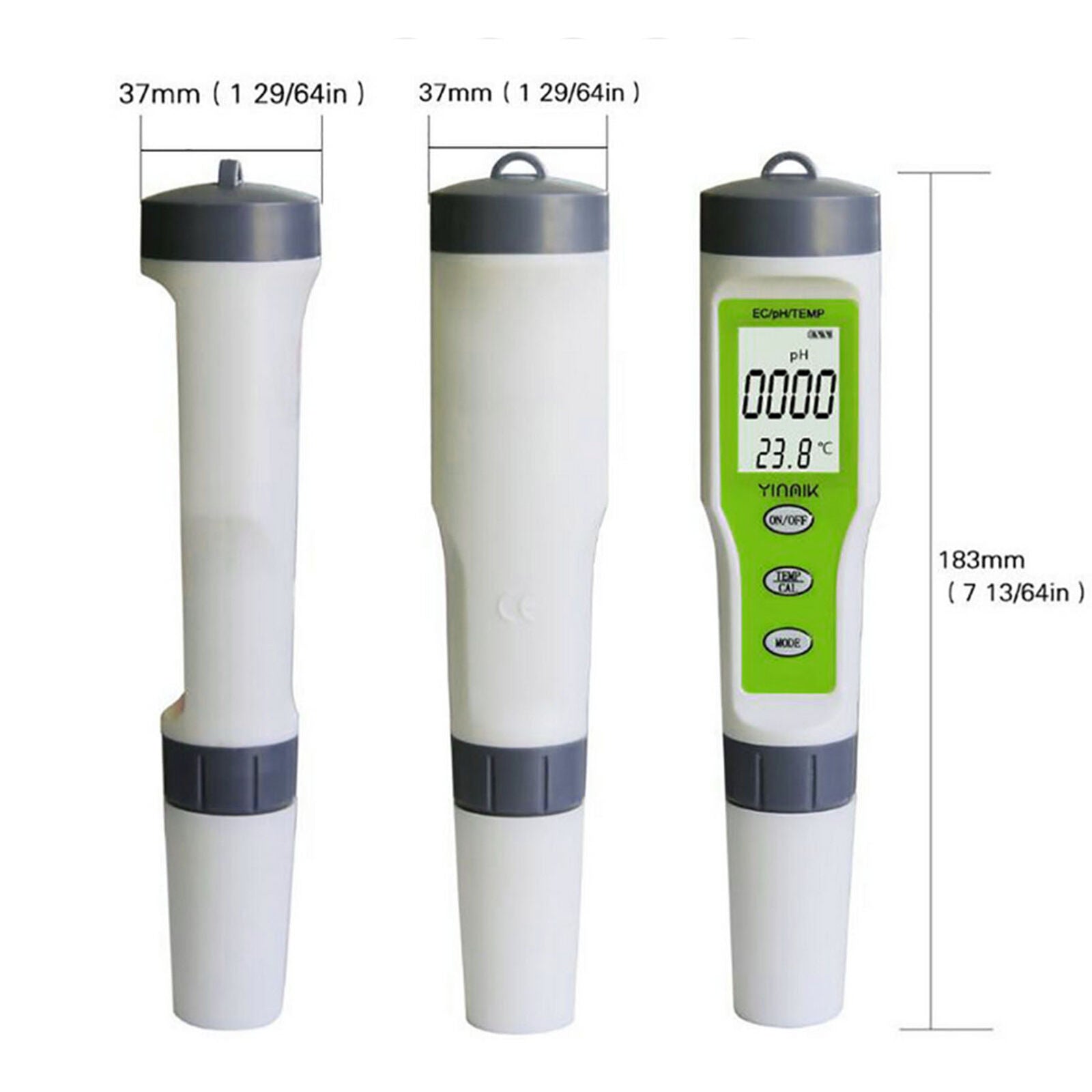3 in 1 Portable Pen Type Digital PH EC TEMP Meter Water Quality Monitor Tester