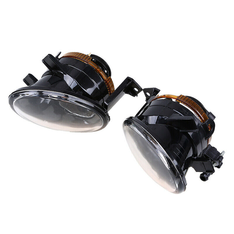 1Pair Fit VW Touareg 2010-2015 Front Bumper Fog Light Assembly Amber Lamp Bulb