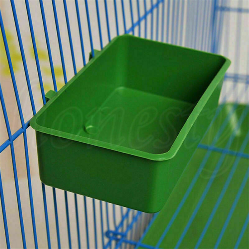 Plastic Parrot Bird Pet Bathtub Bath Clean Box Feeding Food Water Box Toys Acces