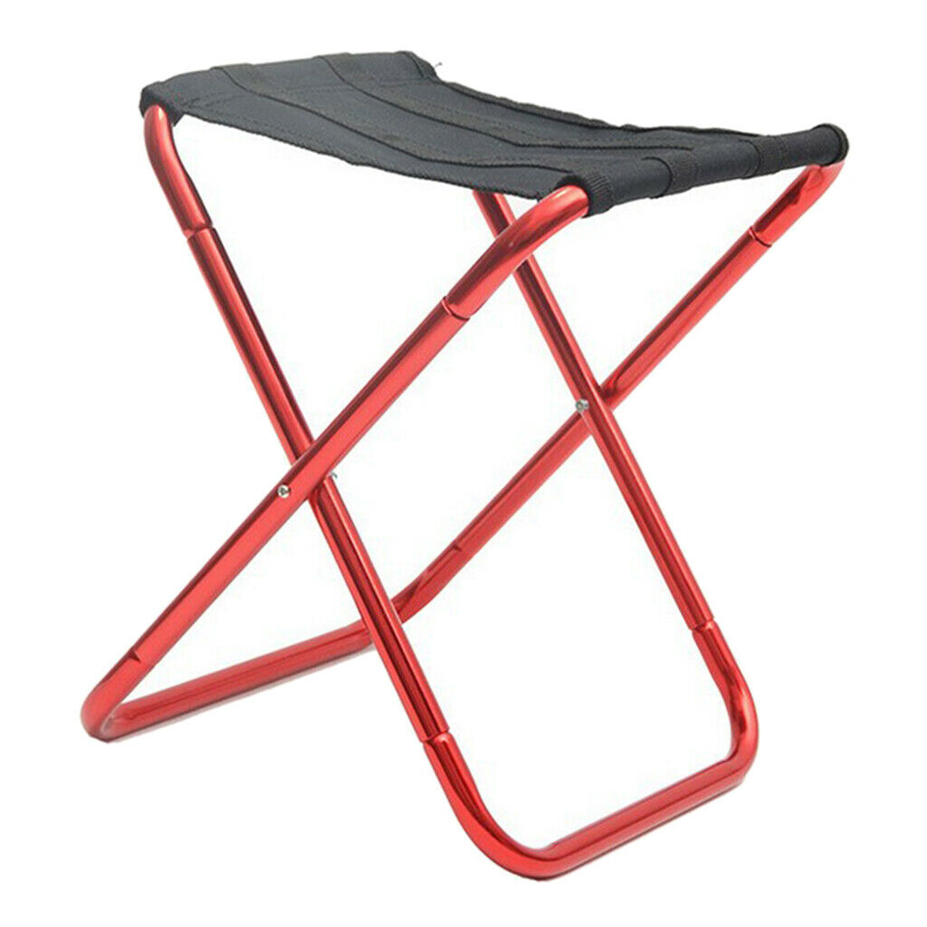 Outdoor Ultralight Portable Folding Chair Fishing Camping BBQ Picnic Red