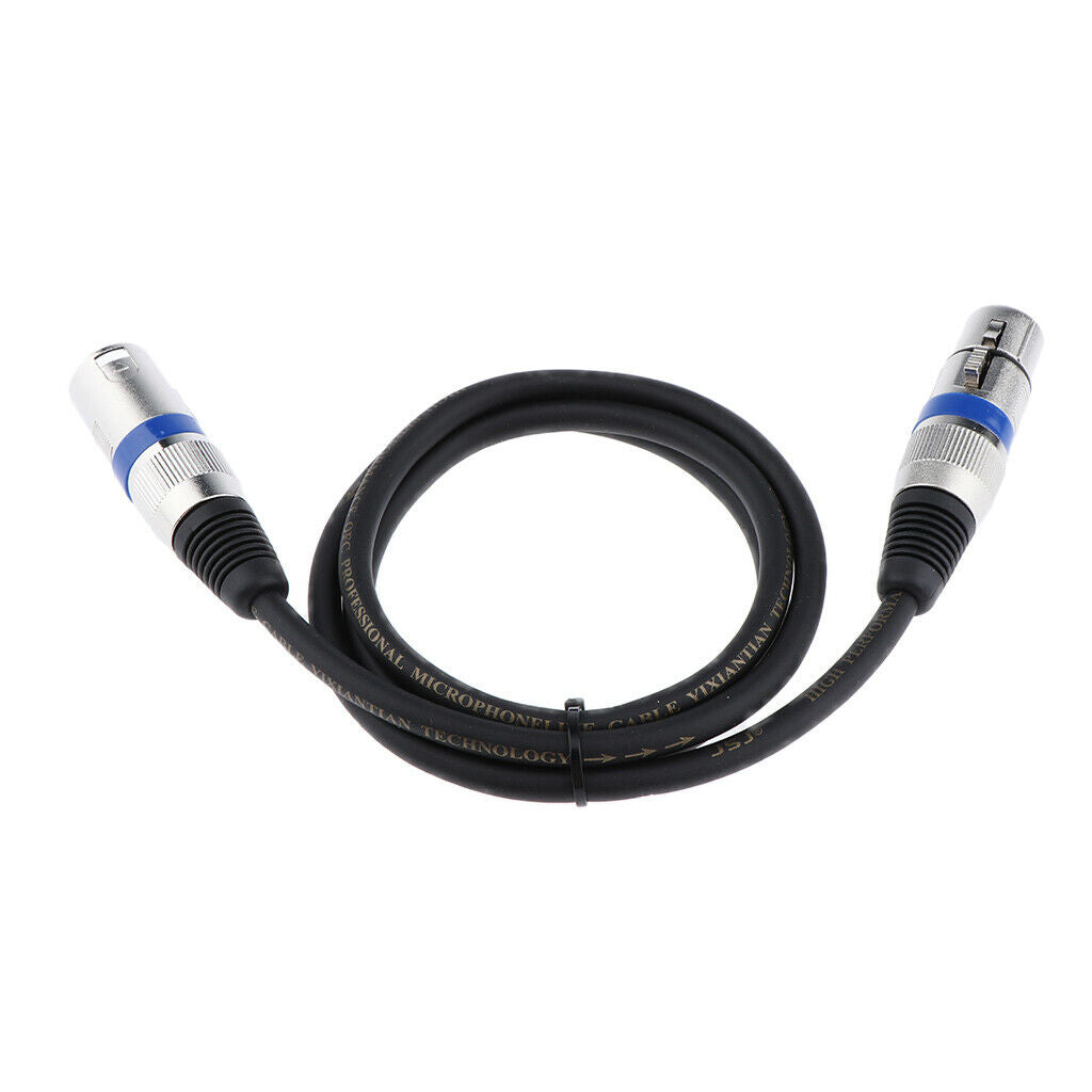 3-Pin XLR Male to Female XLR Microphone Mixer Speaker Audio Cable  1m