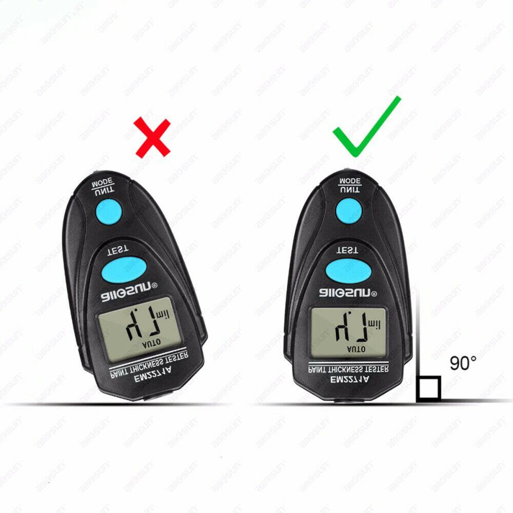 1pc LCD Digital Car Paint Coating Thickness Probe Tester Gauge Meter Measuring