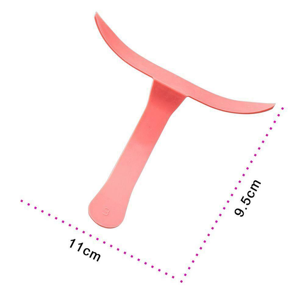 4pcs Plastic Eyebrow Makeup Microblading Measure Tattoo Ruler Micrometer  @