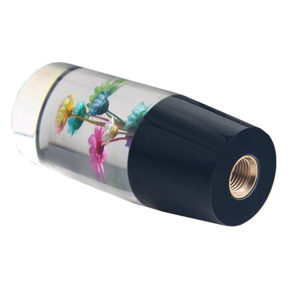 Manual Gear Stick Shifter Knob JDM 10CM Real Flowers Shift Knob Shift Head