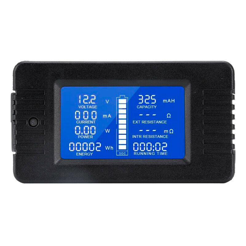 DC Battery Monitor Meter,LCD Display DC Battery Monitor Meter 0-200V VoltmeterF3