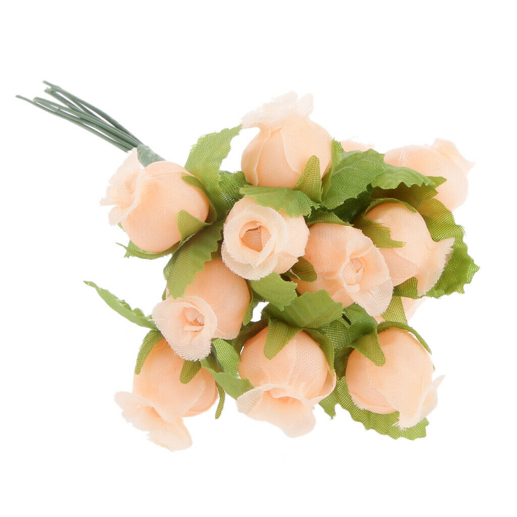 144pcs Artificial Rose Head Silk