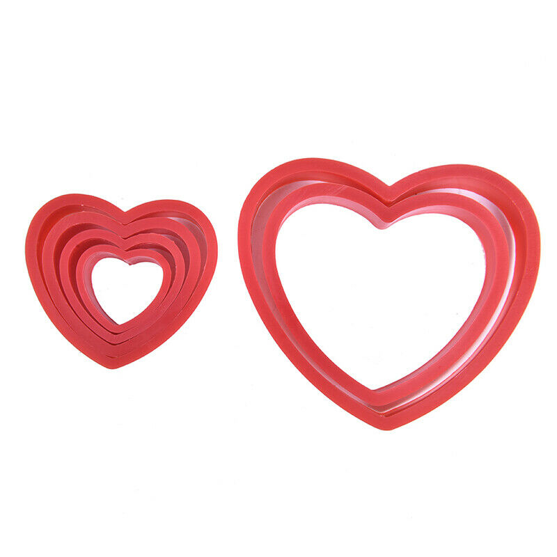 Loving Heart Cookie Cutters Valentines Baking Fondant Cake Mold DIY Biscu.l8