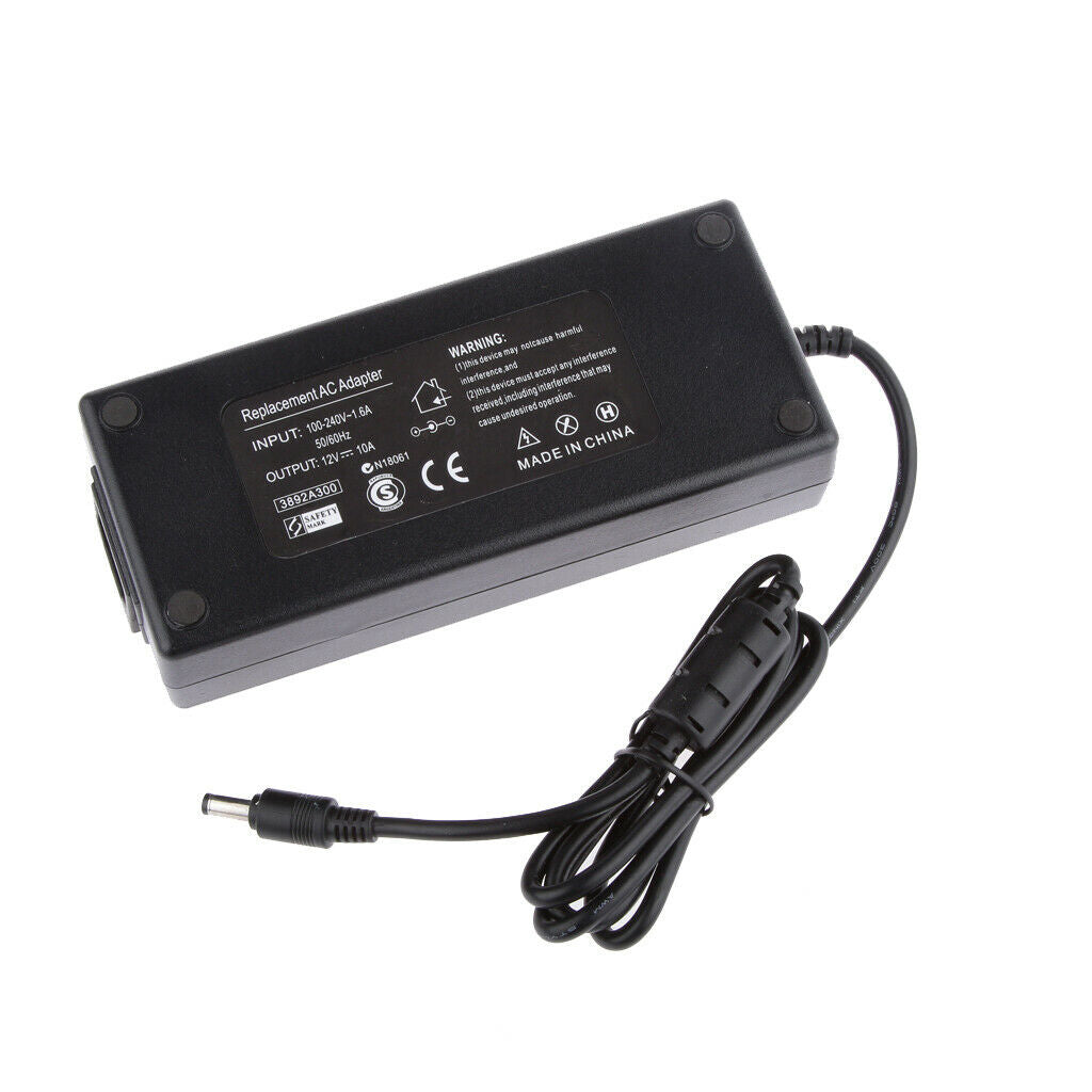 12V 10A 120W AC to DC Adapter Power Supply Charger Cable for LED Light Strip