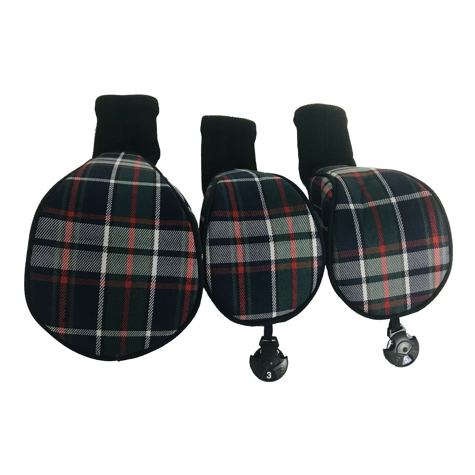 3x Professional Golf Club Head Cover Driver Fairway Wood Covers Protector Sleeve