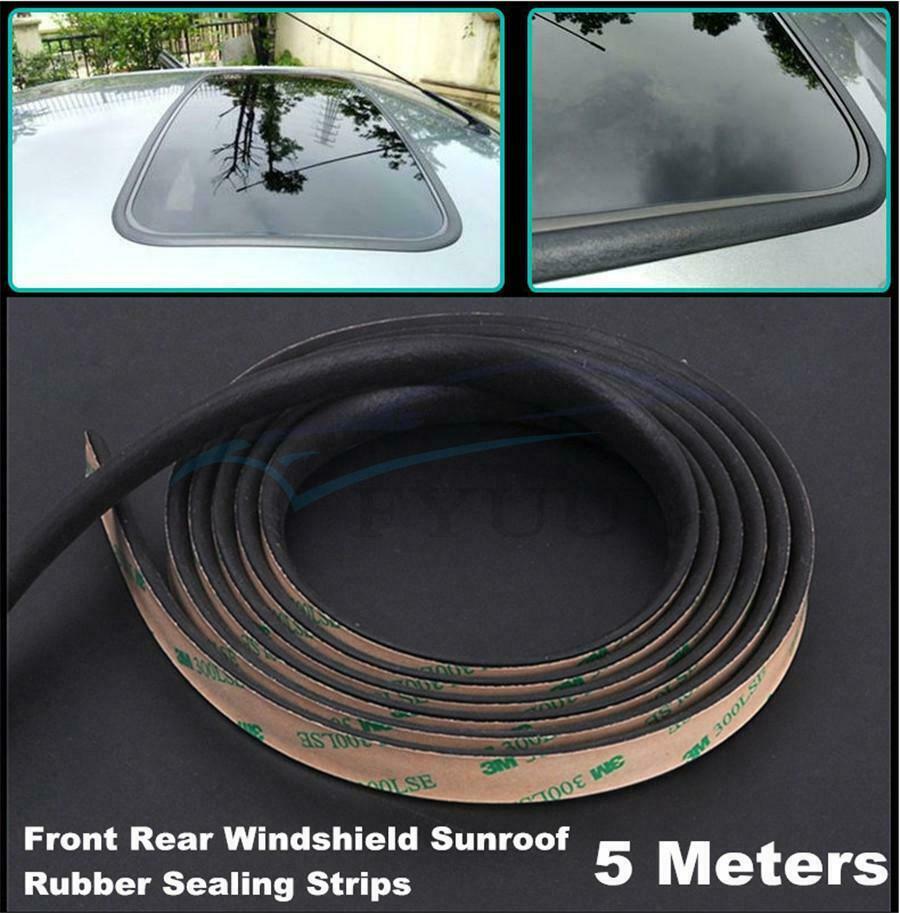 5M Car Windshield Sealant Sunroof Triangular Window Sealed Strips Rubber Sealing