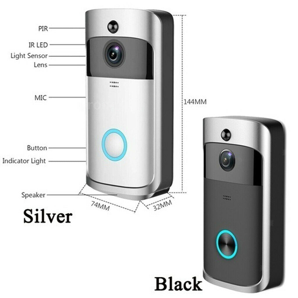 Wireless WiFi Video Doorbell Smart Phone Bell Intercom IR 1080P HD Camera US