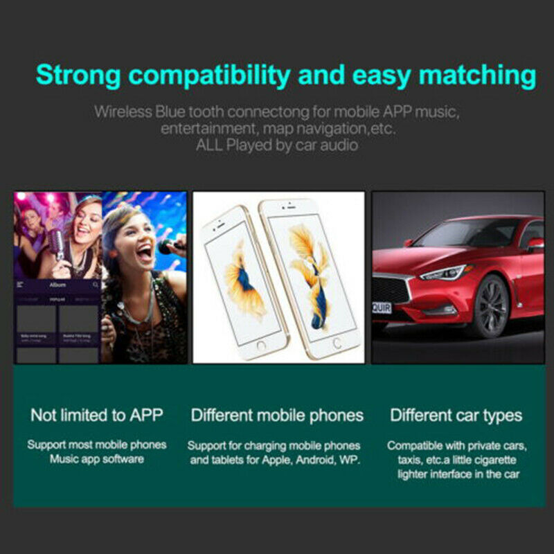 RS1 Handsfree Wireless Car Kit LCD FM Transmitter MP3 Radio Player USB Charger