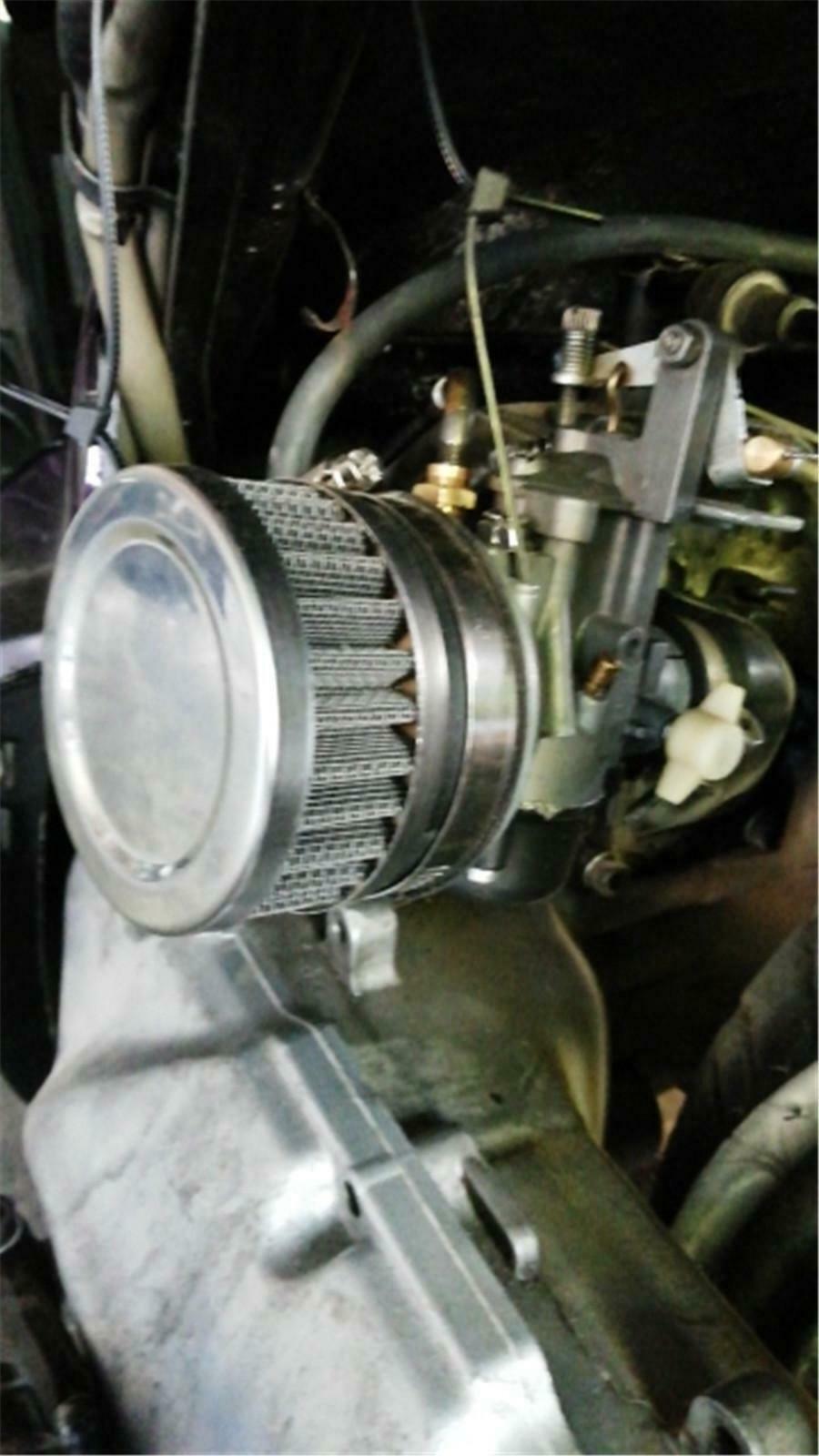 Stainless Steel Air Intake Filter 45MM For Motorcycle ATV Scooter Moped Durable