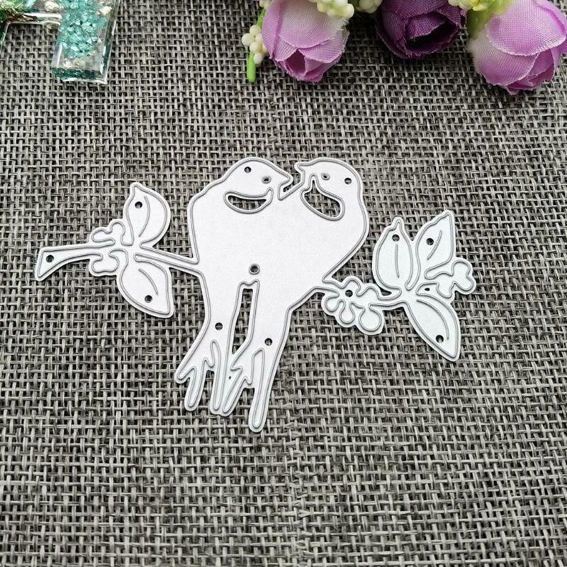 Lovebirds Metal Cutting Dies Stencil DIY Scrapbooking Album Paper Card Template