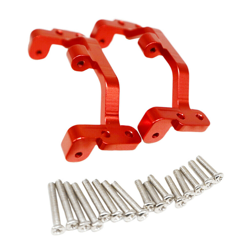 2pcs Alum Alloy 1:12 Pull Rod Base Seat for D90 MN-90 MN-91 RC Car Parts Red