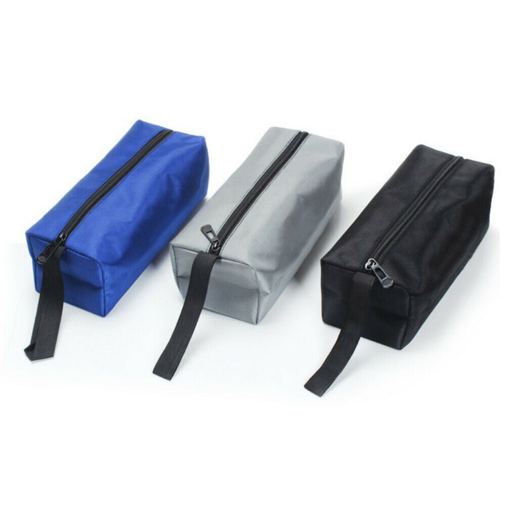 Zipper Tools Bag Multifunctional Oxford Cloth Pouch Organizer Blue L 1680D