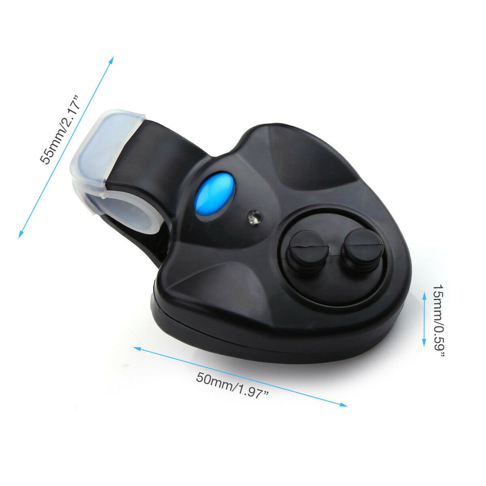 LED Night Fishing Bite Bait Alarm  Bell Light Indicator Rod Clip Alert