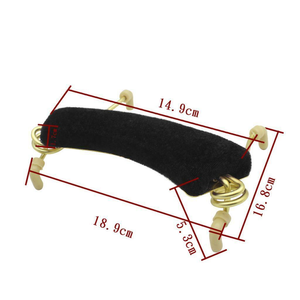 Durable 3/4&4/4 Violin Fiddle Shoulder Rest Stage Practice Accessory Black