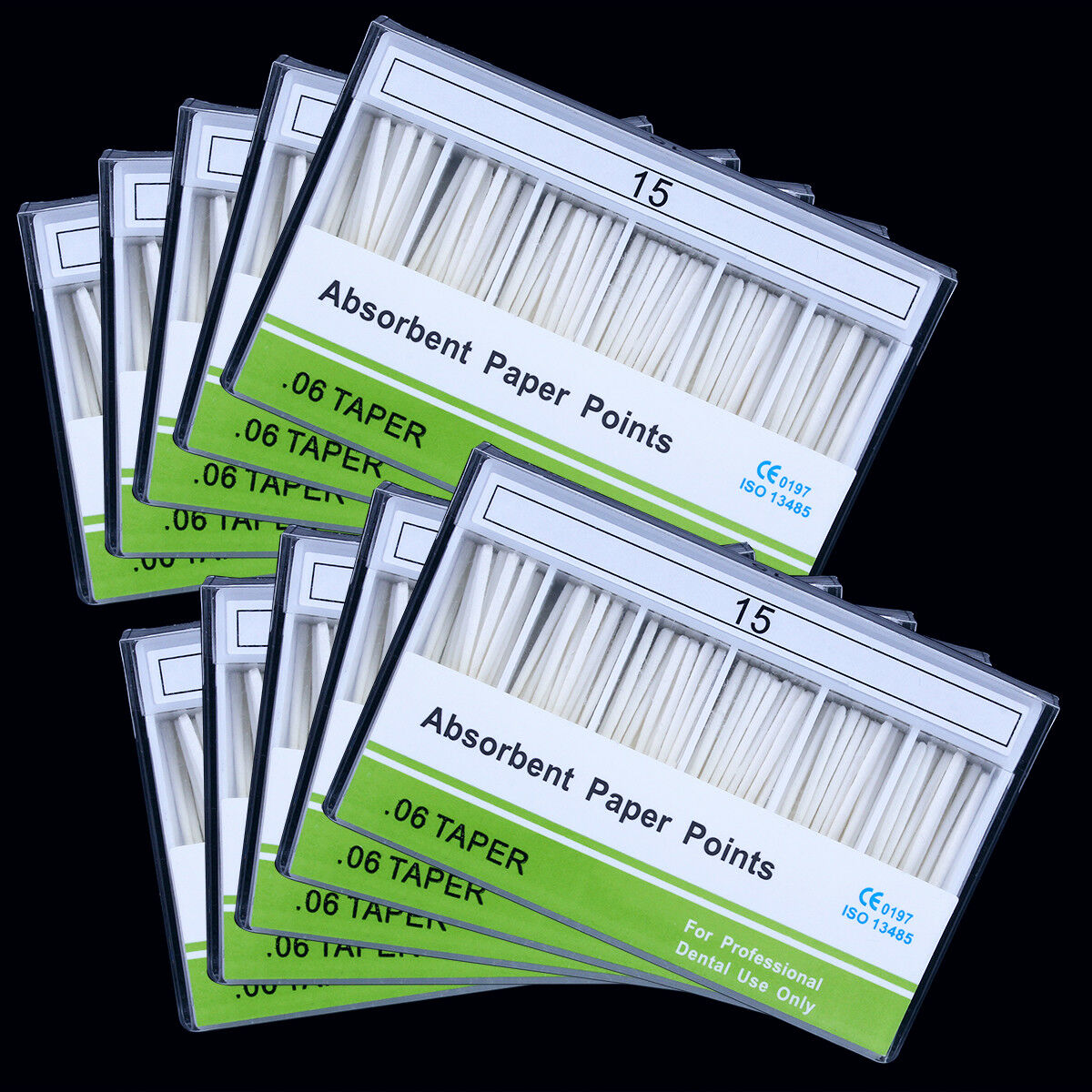 10Boxes Dental Absorbent Paper Points Root Canal Endodontic 15# Taper 0.06 New