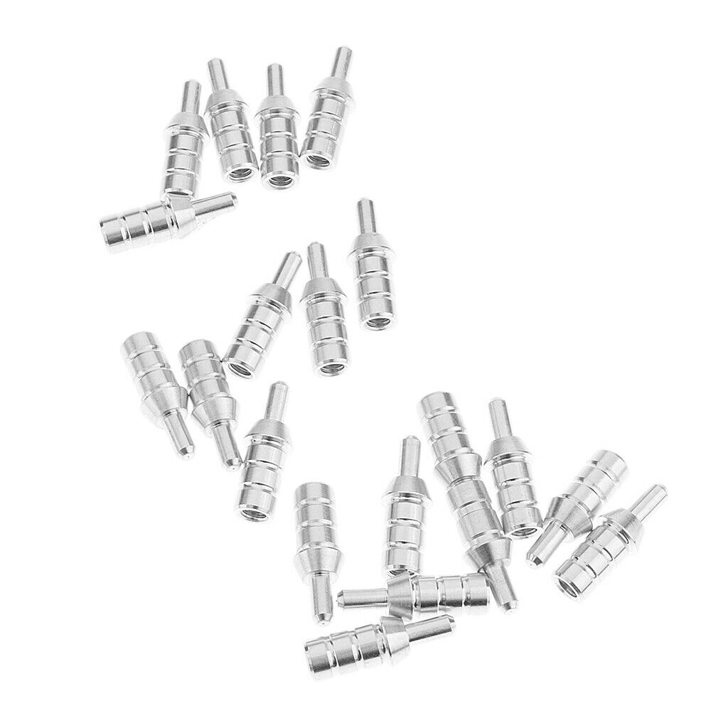 20 Pieces Alloy Archery Arrow Nock Pins for ID 6.2mm Arrow Shaft Hunting