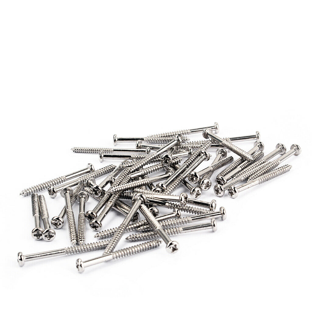 50PCS Bass Guitar Pickup Screws for P90 Pickup Replacements 1.36x0.11inch