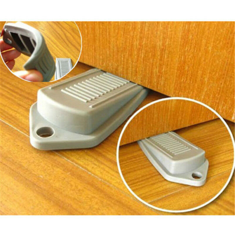 3pcs Door Stop Rubber Wedge Stopper Home Office Kids Baby Finger Safety Doorstop