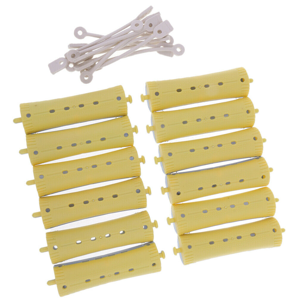 12x Perming Rods Rollers Perm Curlers For Curling Hairdressing All Size