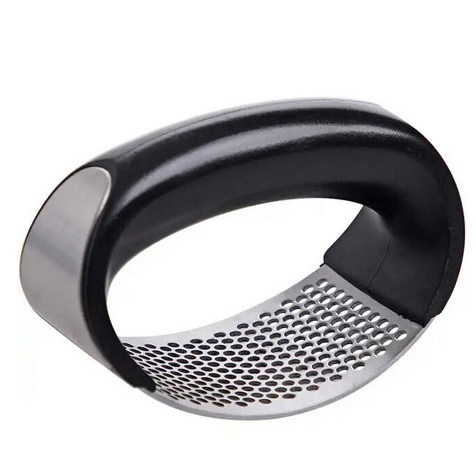 Kitchen Stainless Steel Garlic Press Crusher Manual Rocking Mincer Squeezer