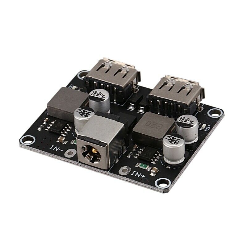 2 Channel Usb Qc3.0 Qc2.0 Dc-Dc Buck Converter Charging  Module 6-32V 9V 12V 2Z2