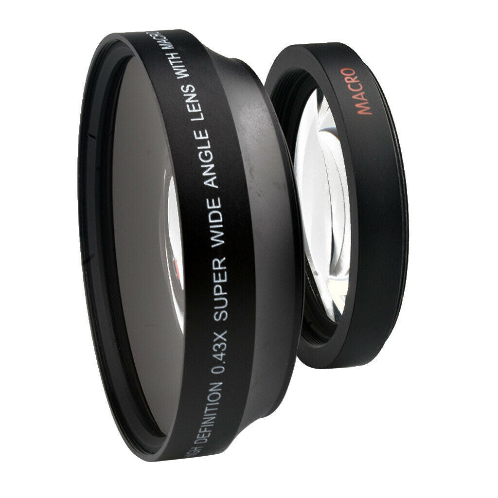 72mm 0.43x Wide Angle Lens with Macro for   HPX170 HMC150 DVX100