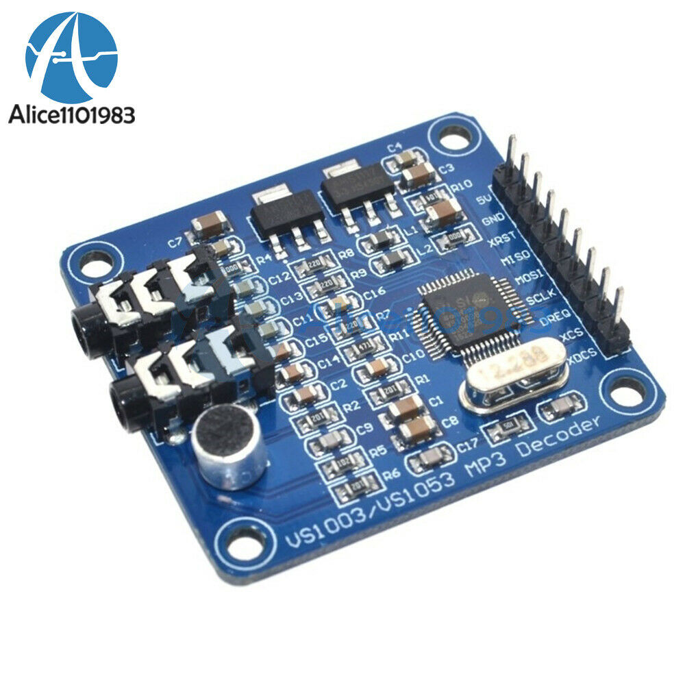 2PCS VS1003B MP3 Decoding Carrier Microphone Development Board STM32 Module