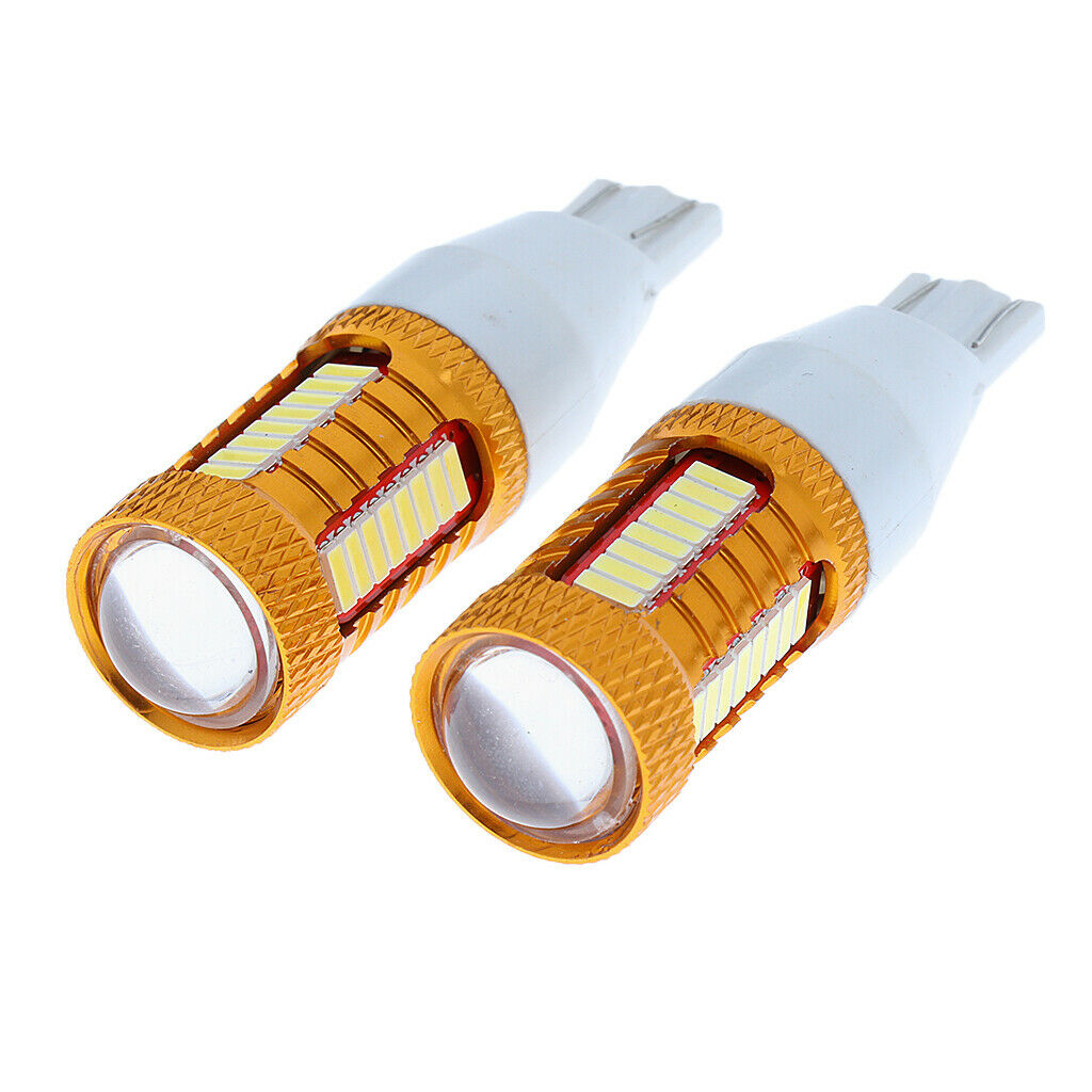 2 Pieces Car T15 4014 32SMD LED Turn Signal Reverse Bulbs 6500K-7500K White