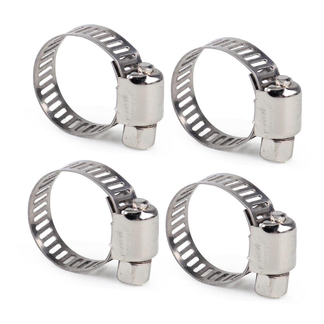 20x 1/2"-3/4" Adjustable Stainless Steel Drive Hose Clamp Clip Fuel Line Worm An