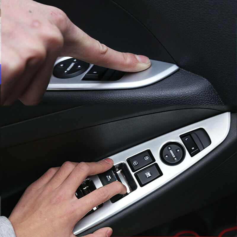 Chrome Door Window Switch Panel Cover Trim Molding For Hyundai Tucson 2016-2020