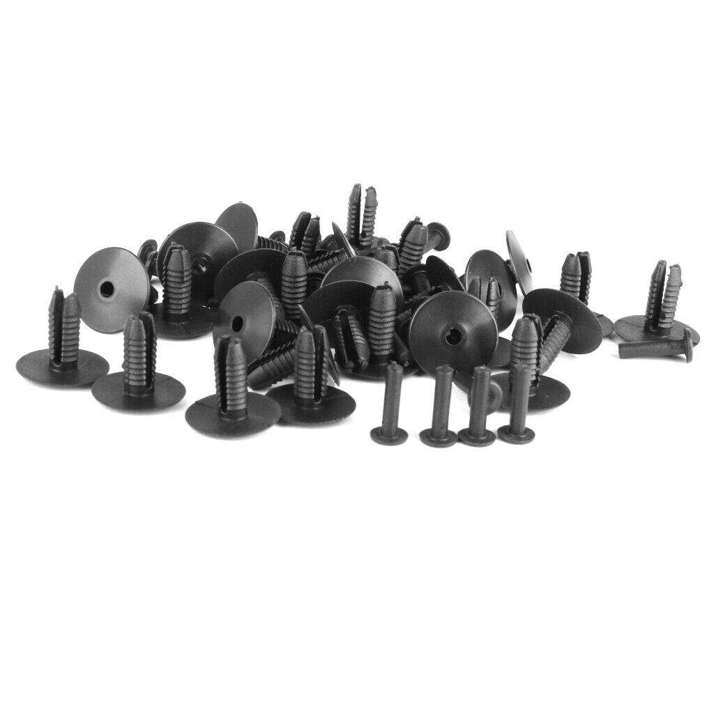 Nylon Push-Type Retainers Clips for  51-11-8-174-185 30Pcs