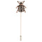 Rhinestone Ladybird Bug Insect Brooch Stick Pin Collar Lapel Jewelry Black