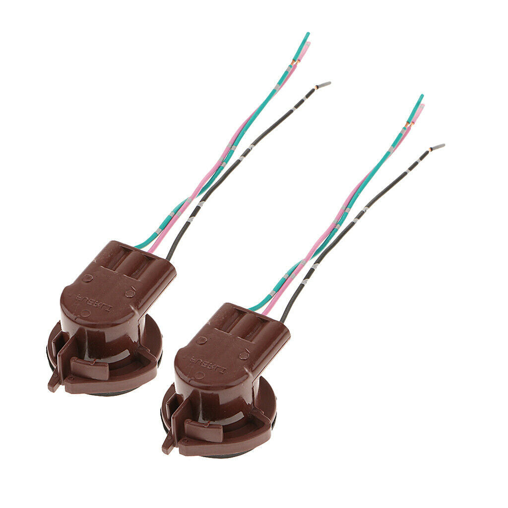2x 3157A LED Bulb Socket Brake Turn Signal Light Harness Wire Plug Connector