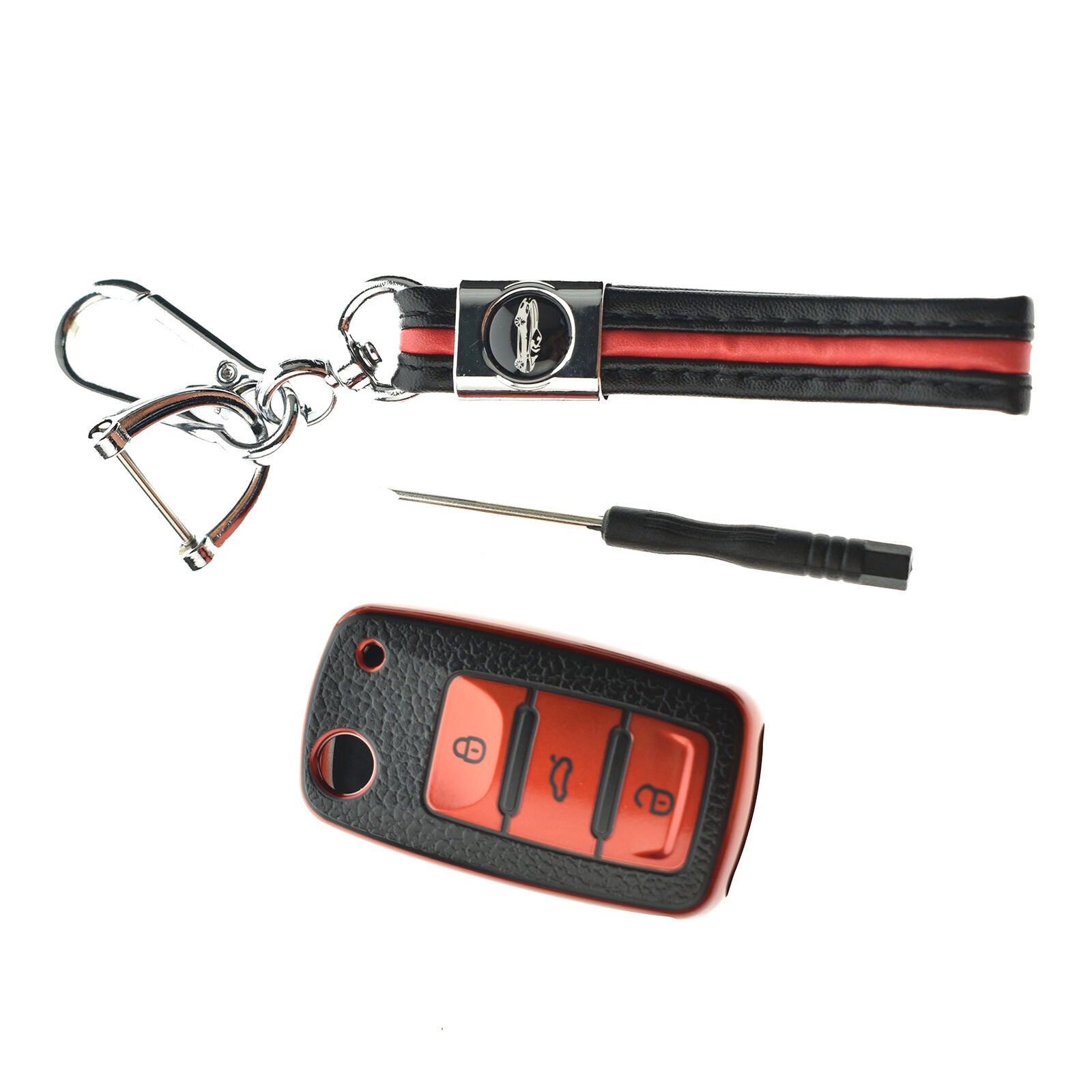 1x Brand New Key Fob Cover TPU Case For VW Golf GTI R32 Beetle Jetta Rabbit Polo