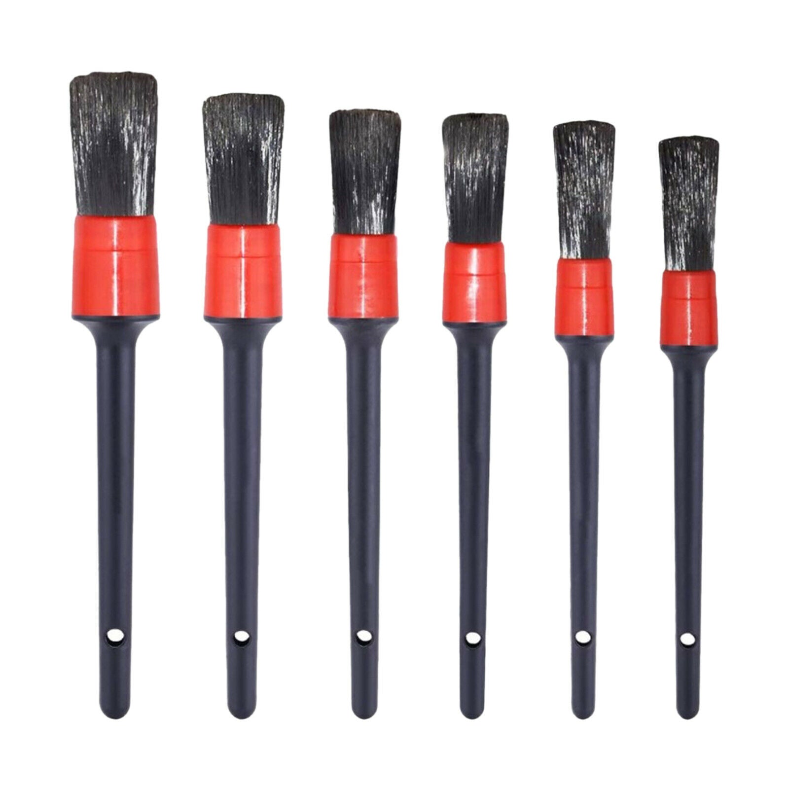 6 Pcs Car Detail Cleaning Brush Set Auto Wheel Engine Detailing Wash Brushes