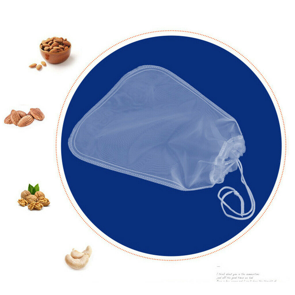 Nylon Nut Milk Bags Cheesecloth for Cheese Tea Herbs Milk Strainer 33x33cm