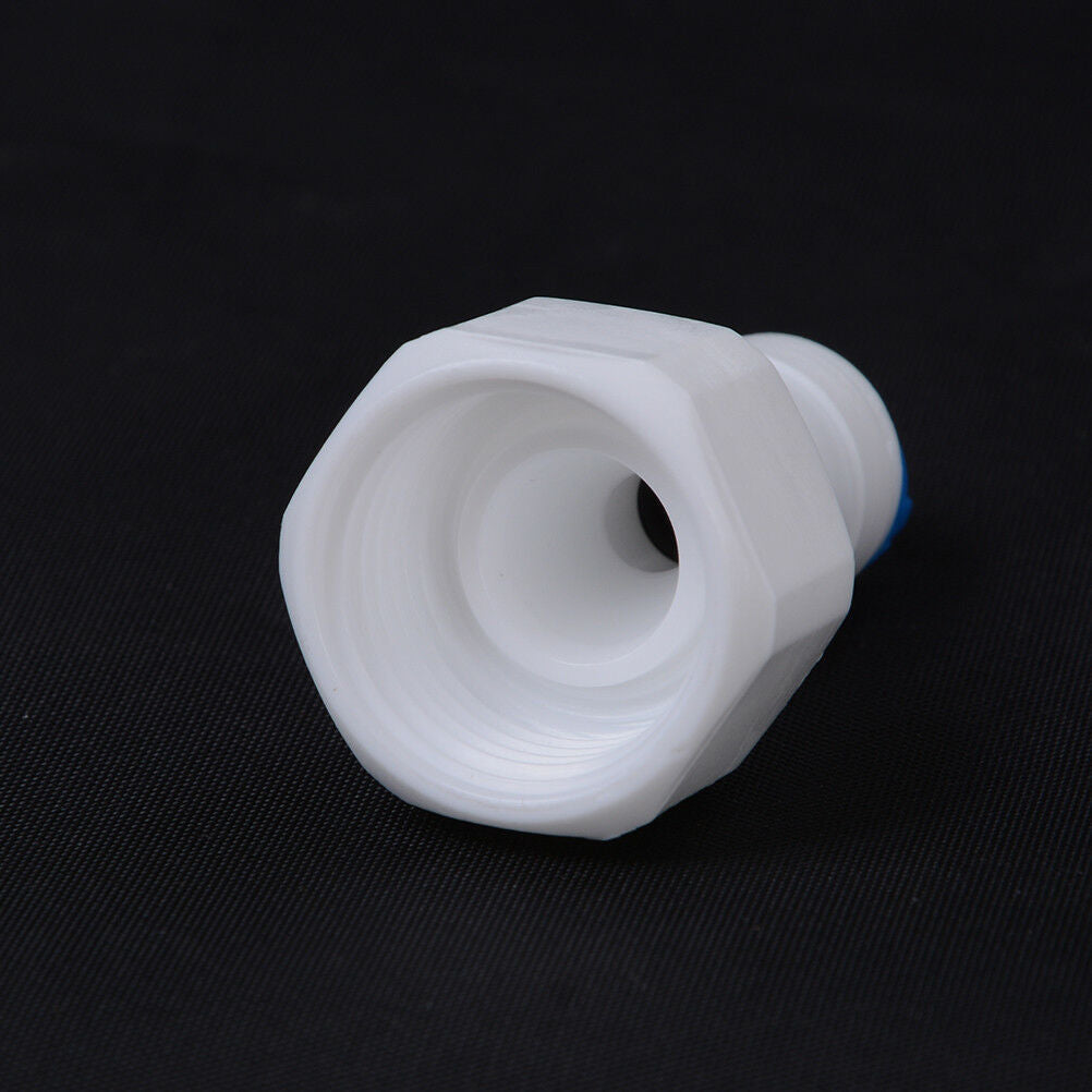 1X 1/4" Push Fit - 1/2" Female Thread PE Pipe Fitting Hose Quick ConnectoH WF