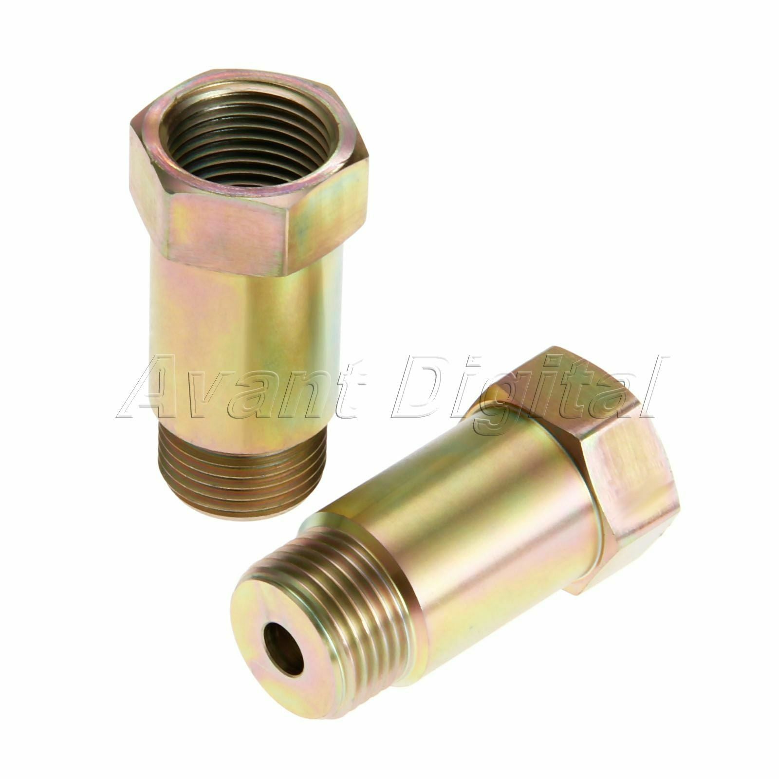 2Pcs O2 Oxygen Sensor Spacer Adapter Isolator CEL Fix Exhaust Extender M18 x 1.5